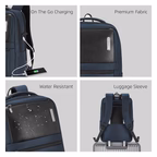 Safari Prime 22L Blue Formal Backpack with Laptop Compartment